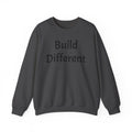 Crewneck Sweatshirt — “Build Different” Front & “It’s a New Day” Back Motivational Pullover