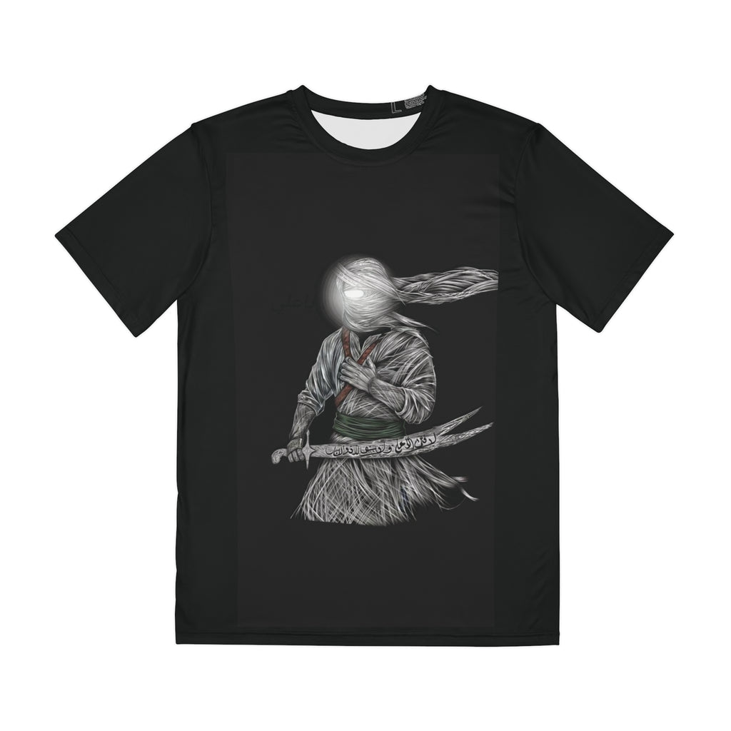 Samurai Moon Warrior Tee — Japanese Swordfighter Graphic Shirt