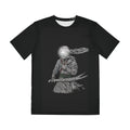 Samurai Moon Warrior Tee — Japanese Swordfighter Graphic Shirt