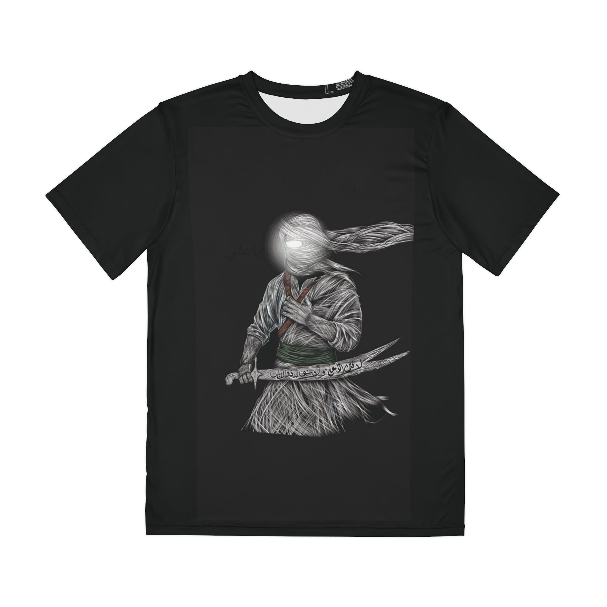 Samurai Moon Warrior Tee — Japanese Swordfighter Graphic Shirt